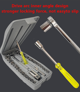 Ensemble d'outils de réparation automobile mécanique de 40 pièces <span class=keywords><strong>avec</strong></span> étui pour l'entretien des véhicules -M - Product Image 4