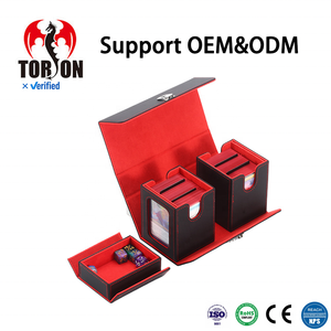   Boîte à cartes en cuir grande capacité personnalisée pour TCG Yu-Gi-Oh, écologique, pour rangement de jeux de table - Product Image 1