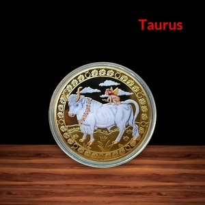 Médaille commémorative 12 Constellations en fer, pièces porte-bonheur, cadeau d'affaires, avec étui transparent CN - Product Image 4