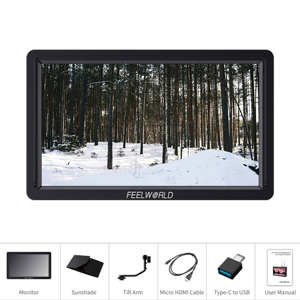 Moniteur <span class=keywords><strong>de</strong></span> caméra FEELWORLD FW568S 6 pouces, moniteur d'<span class=keywords><strong>assistant</strong></span> <span class=keywords><strong>de</strong></span> réalisateur, entrée/sortie HDMI 3G-SDI 4K, écran IPS 1920x1080 - Product Image 6