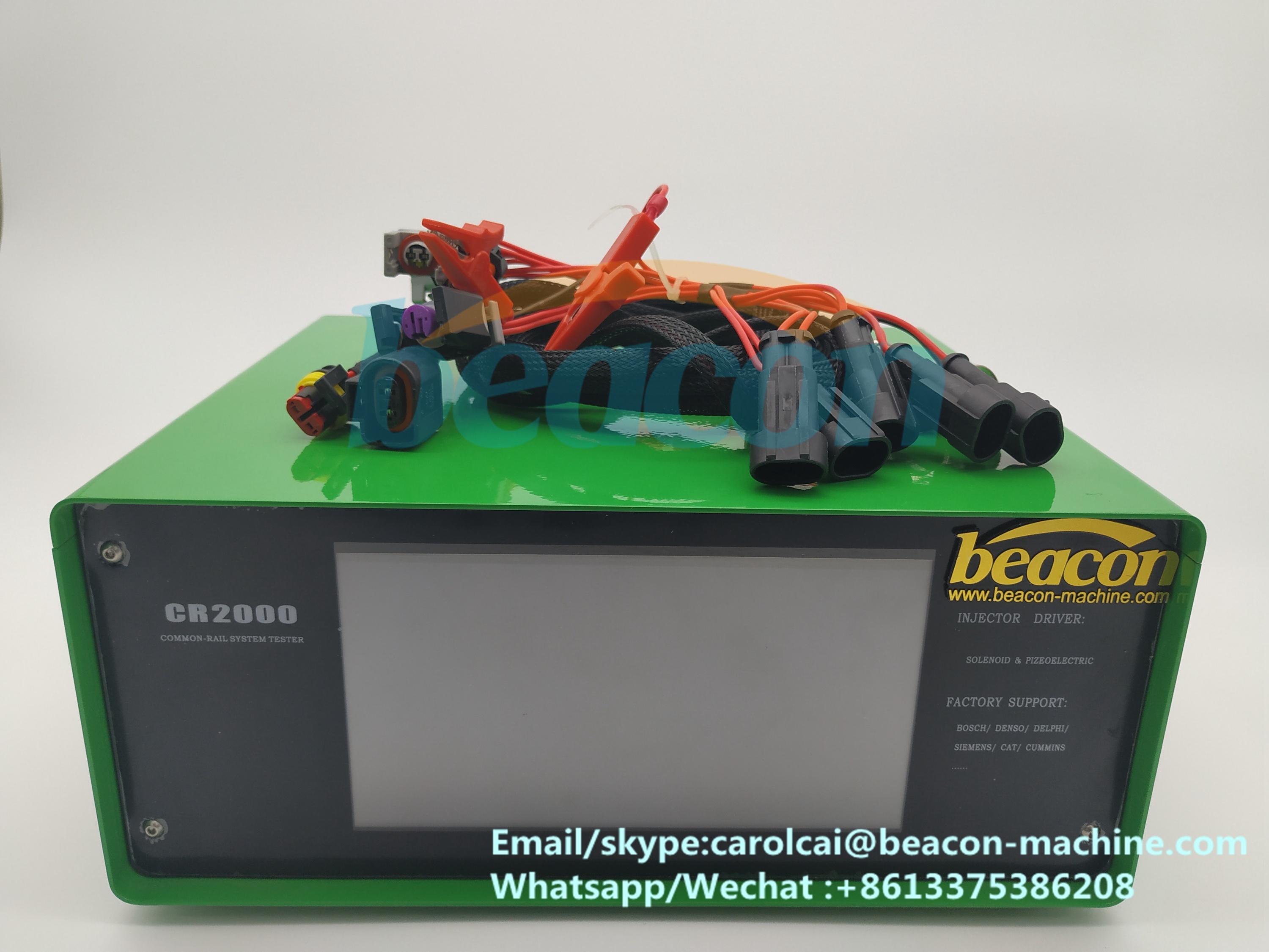 CR2000 común carril diesel probador del inyector de combustible simulador