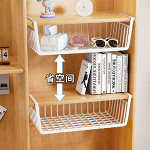 Panier de rangement suspendu rectangulaire multi-usages pour chambre à coucher et dortoir, sans installation requise - Product Image 1