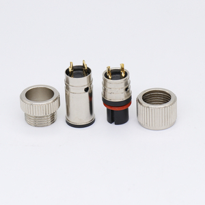 KMYD M12 A-Code 2-17-pins afgeschermde gegoten IP67 waterdichte mannelijke vrouwelijke adapter - Product Image 1