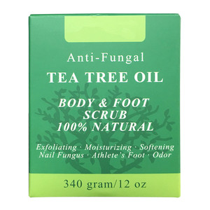 Gommage naturel pour le corps et les pieds, produit de marque, exfoliant, hydratant, adoucissant, soins de la peau, bain, arbre à thé, huile - Product Image 4
