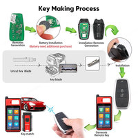 Autel IKEYAT002AL IKEY 2 botones llave Universal inteligente utilizada con Altra máquina de copia de programación de llaves de coche KM100 IM508S IM608S II PRO