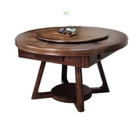 Table de mahjong et de repas multifonctionnelle automatique électrique de style chinois en bois massif, table à thé compacte tout-en-un