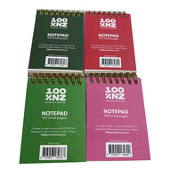 Bloc-notes miniature imprimé sur papier A5 avec reliure métallique, design personnalisé