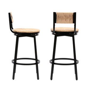 Modern High <b>Bar</b> Chairs Set of <b>2</b> Wooden Metal Design Wholesale Price Adjustable for Home <b>Bar</b> Hotel Restaurant Kitchen - Product Image 6