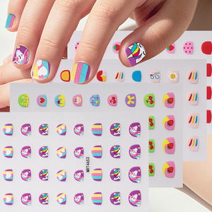 สติกเกอร์ติดเล็บสำหรับเด็กแผ่น3D ลายดาวสำหรับฤดูร้อนงานศิลปะ DIY กันน้ำน่ารักสำหรับขายดีตัวอย่างฟรี - Product Image 5