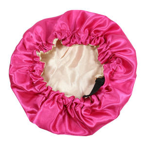 قبعة نوم للأطفال حديثي الولادة من الساتان مع رأس للطفلة الصغيرة قبعات نوم بشعار مخصص قبعة شتوية حريرية قابلة للتعديل للأطفال قبعة للأولاد الصغار - Product Image 5