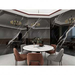 Panneaux muraux de décoration intérieure imperméables en placage de bois WPC PVC avec un design moderne et une garantie de 5 ans Revêtements muraux pour salon - Product Image 2