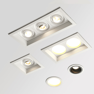 Puluoti hiện đại 1-Head Trắng nhôm LED <span class=keywords><strong>COB</strong></span> 5W/10W Vòng <span class=keywords><strong>Downlight</strong></span> thiết kế mới trong nhà phòng khách lõm cho nhà văn phòng - Product Image 2