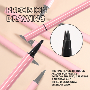Crayon à sourcils waterproof longue tenue, effet poil à poil, pour maquillage des sourcils, vente en gros - Product Image 6