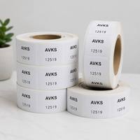 Autocollants de sécurité anti-effraction en vinyle auto-adhésif, forme œuf, destructibles, écriture manuscrite, plat, certifiés QC