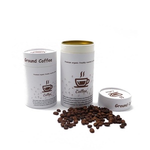 Eco-Friendly Aluminum <b>Foil</b> Lining Circular Paper <b>Containers</b> Packaging Coffee Tea Sugar Snacks Candies Cookies and Chocolate - Product Image 5