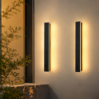 Lámpara de Pared LED Moderna para Exteriores, Impermeable IP65, 6W 27W AC110 240V, Tira Lineal Larga, 3000K 4000K 6000K, para Jardín, Villa, Porche
