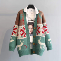 Pull avec LOGO personnalisé pour femmes conception hivernale de tricots décontractés pour femmes vêtements tricotés de grande taille pour filles haut en tricot cardigan pour femmes