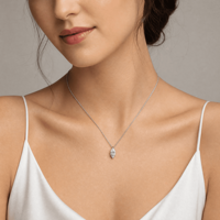 Collar Romántico Certificado de Plata de Ley 925 con Colgante de Moissanita y Zirconia en Forma de Corazón, Venta al por Mayor Directa de Fábrica, Ideal como Souvenir