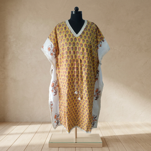 Nuevo Kaftán Corto de Diseño Indio para Mujer, 100% Algodón, Fabricante de Ropa Femenina, Kimono Corto de Algodón, Kaftán de Playa - Product Image 1