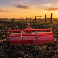 Cultivador Rotatorio Agrícola Duradero de 3 Puntos con Transmisión por Cadena para Tractor Agrícola, Unidad de Cultivo para Arado de Suelo