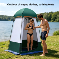 Tente de douche extérieure imperméable, personnalisable en usine (OEM/ODM), abri de toilette pop-up pour camping, plage, pêche et vestiaire