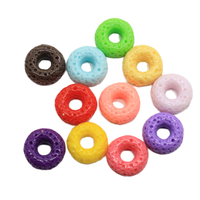 Hotsell Nieuwe Aanwinst Simulatie Hars Voedsel Serie Donut Slime Accessoires DIY Materiaal Sieraden maken Slime Vulling