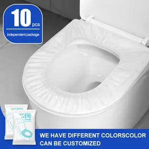 Nonwoven Small Pack Disposable Toilet Seat Cover For Travel Portable Folding Flushable Dissolving Travel Disposable Toilet Seat