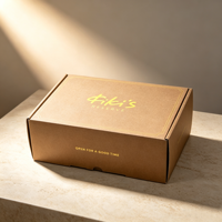 Boîte d'expédition postale personnalisée en carton kraft brun recyclé, imprimée, pour vêtements, emballage en papier ondulé avec logo