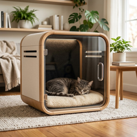 Cabine insonorisée de luxe pour animaux de compagnie, climatisée et à réduction de bruit