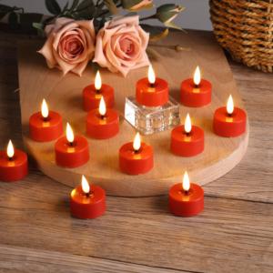 <span class=keywords><strong>Bougie</strong></span> <span class=keywords><strong>LED</strong></span> en plastique de Mermei - Fonctionne avec piles, télécommande, <span class=keywords><strong>flamme</strong></span> 3D pour les anniversaires, la décoration de la maison, les fêtes - Product Image 4