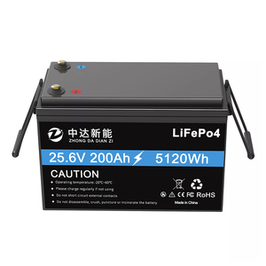Batteries LiFePO4 25,6 V 200 Ah en stock, batteries à décharge profonde 12 V 24 V 100 Ah/200 Ah LiFePO4 48 V pour camping-car, voiturette de golf, système solaire domestique hors réseau - Product Image 2