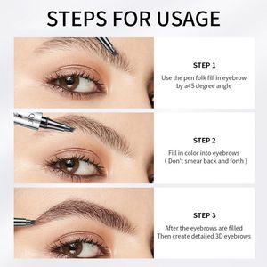 Microblading Lông Mày Bút Không Thấm Nước Ngã Ba Đầu Lông Mày Hình Xăm Bút Chì Lâu Dài Chuyên Nghiệp Tốt Phác Thảo Chất Lỏng Mắt Lông Mày Bút Chì - Product Image 5