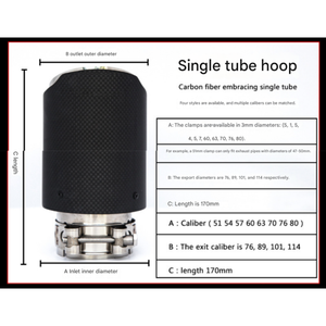 Embout d'échappement universel en acier inoxydable de marque Yueyang, système d'échappement automobile, finition polie 5 pouces, tôle d'acier de 1,5 mm, garantie 1 an - Product Image 6
