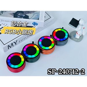 Mới Mô Hình Tư Nhân Rung Âm Thanh Ngoài Trời Cưỡi Portablesubwoofer RGB LED Ánh Sáng Loa Nhỏ Bt TF FM TWS loại-C Ổ Cắm - Product Image 6