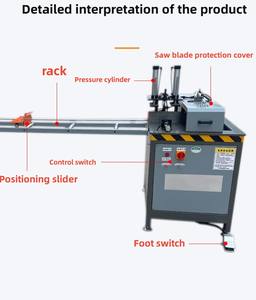 Lions Offre Spéciale 45 degrés Angle en aluminium entaillage coupe aluminium tête unique coin cadre Cutter <span class=keywords><strong>Machine</strong></span> - Product Image 2