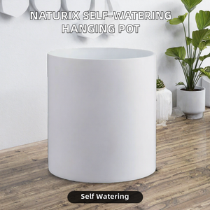 Circular Pattern Self-Watering Minimalist Hanging <b>Planter</b> <b>Vertical</b> Garden <b>Wall</b> Pot Breathable Flower Stand - Product Image 2