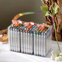 Marqueurs d'art permanents à base d'alcool IERS Candy rechargeables avec pointe pinceau en PLA pour adultes et enfants