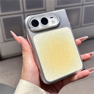 เคสโทรศัพท์มือถือแบบพับได้ รุ่น 2026 Bumper Glitter ผลิตจากเรซิ่น พร้อมแม่เหล็ก สำหรับ iPhone 18 Duo ลายเส้นสีรุ้ง  พร้อมกรอบแม่เหล็กปิดหน้าจอ ฝาหลังแบบใหม่ - Product Image 4