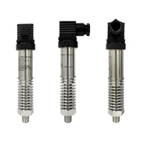 Transmetteur de pression haute température AKS 0-4 bars 0-5V 24VDC 0,5%FS IP65 en acier inoxydable 316L avec dissipation thermique à ailettes et connecteur Hirschmann
