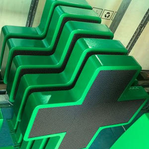 Caisson lumineux croisé de pharmacie avec logo LED Carrefour de la circulation personnalisé - Product Image 4