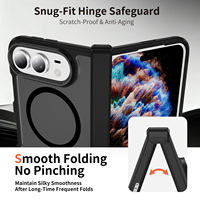Étui magnétique pour iPhone Duo, protection de la charnière, translucide mat, anti-traces de doigts, coque de téléphone antichoc pour iPhone Duo 18 Fold