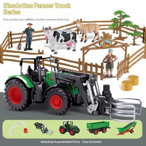 Tracteur Électrique 6 Canaux en Plastique pour Enfants, Modèle Grand Camion Agricole, Récolteuse, Fertiliseur et Chargeur Jouet - Product Image 2