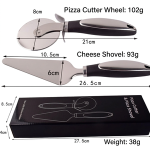 Cortador de Pizza Comercial Jiaju de Acero Inoxidable, Rodillo Espátula para Hornear, Cuchillo de Pizza Metálico para Restaurantes - Product Image 4