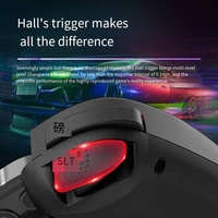 Mando de Juego D8 con Mango Extensible, Efecto de Luz RGB, Gatillo Hall, Vibración 3D, 6 Ejes, para PS, Teléfono Móvil, Switch, Tablet