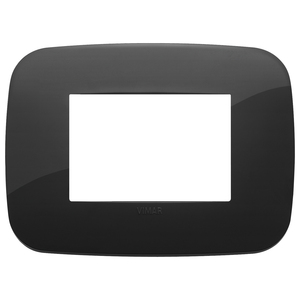 Placa de pared negra Vimar de 12.2x9 cm para uso con toma de corriente - Product Image 1