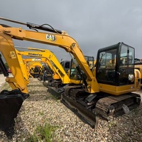 Excavadora de cadenas Cat 306 usada de alta calidad y bajo consumo de combustible, miniexcavadora hidráulica de 6 toneladas para trabajos de terraplenes y construcción.