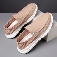 Chaussures en toile tendance pour hommes, légères, à semelle épaisse, antidérapantes, pour les déplacements décontractés et la marche