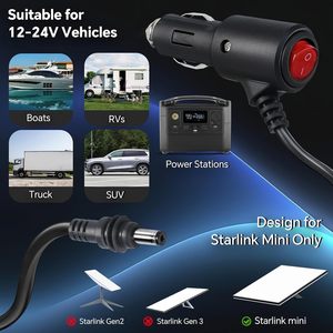 Convertisseur de tension 12V/24V vers 30V 3.5A pour voiture, adaptateur allume-cigare pour Starlink Mini, convertisseur DC - Product Image 6