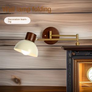 Lampe murale LED en fer moderne, pliable, pour chambre à coucher, chevet, nouvelle lampe de table télescopique créative à intensité variable pour salon - Product Image 2