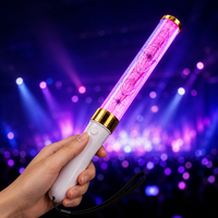 Kipas Berkedip Sinkronisasi Kontrol DMX 433MHz untuk Pertunjukan Panggung, Respon Penonton, OEM ODM, Tongkat Bercahaya RGB